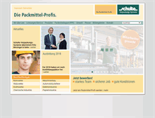 Tablet Screenshot of packmittel-profis.de